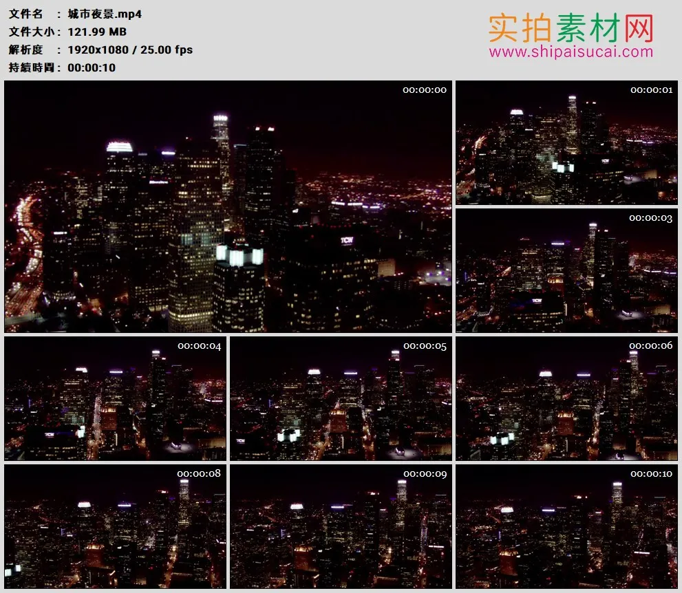 高清实拍视频素材丨城市夜景